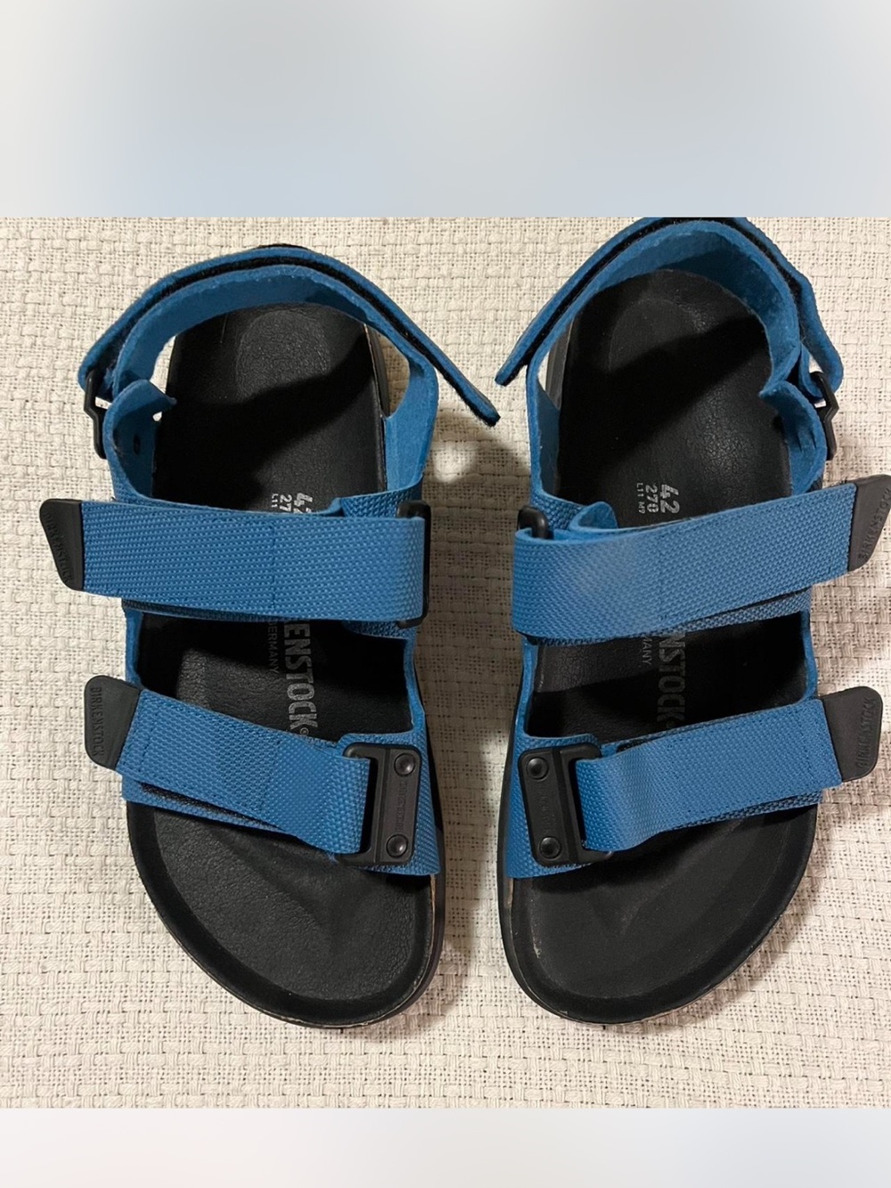 Unisex Birkenstock EU42 Blue Strap Adjustable Sandals
